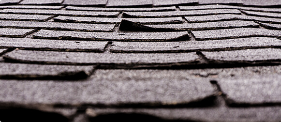 roof repair for worn shingle granules